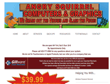 Tablet Screenshot of angrysquirrelcg.com